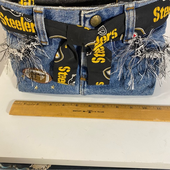 Pittsburgh Steelers Denim Purse Handbag - Picture 3 of 6
